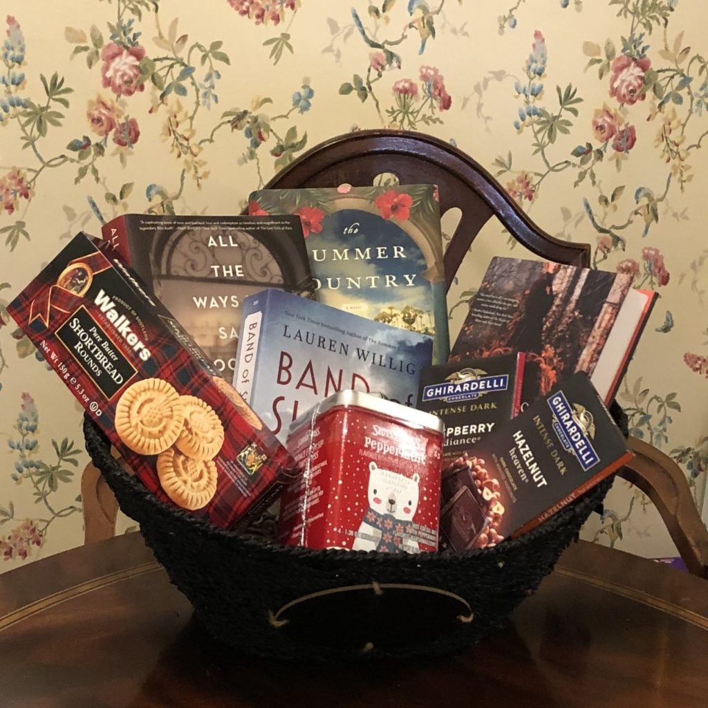 A Winter Reading Basket at Diane's Books of Greenwich! Lauren Willig